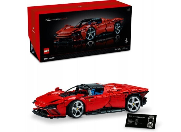 42143 Lego® Technic Ultimate Car Concept Ferrari ja pehme padjakass цена и информация | Klotsid ja konstruktorid | kaup24.ee