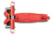 Laste tõukeratas Micro Mini2Grow Magic LED - punane hind ja info | Tõukerattad | kaup24.ee