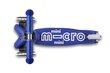 Kolmerattaline tõukeratas Micro Mini Deluxe LED sinine/valge hind ja info | Tõukerattad | kaup24.ee