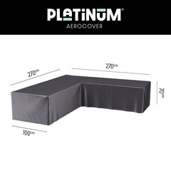 Защитный чехол для садового углового дивана Platinum AeroCover 270x270х100хВ70 цена и информация | Подушки, наволочки, чехлы | kaup24.ee