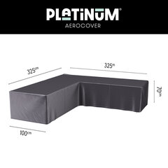 Kaitsekate aia nurgadiivanile Platinum AeroCover 325x325x100xH70 цена и информация | Подушки, наволочки, чехлы | kaup24.ee