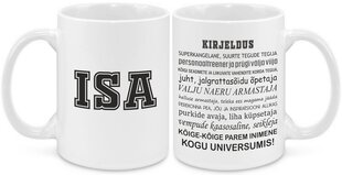 Keraamiline kruus “Isa. Kirjeldus” hind ja info | Originaalsed tassid | kaup24.ee