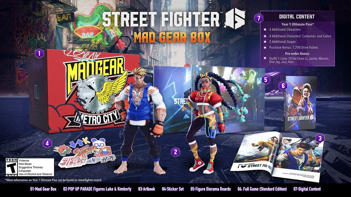 Street Fighter 6 - Mad Gear Box | Collectors Edition hind ja info | Arvutimängud, konsoolimängud | kaup24.ee