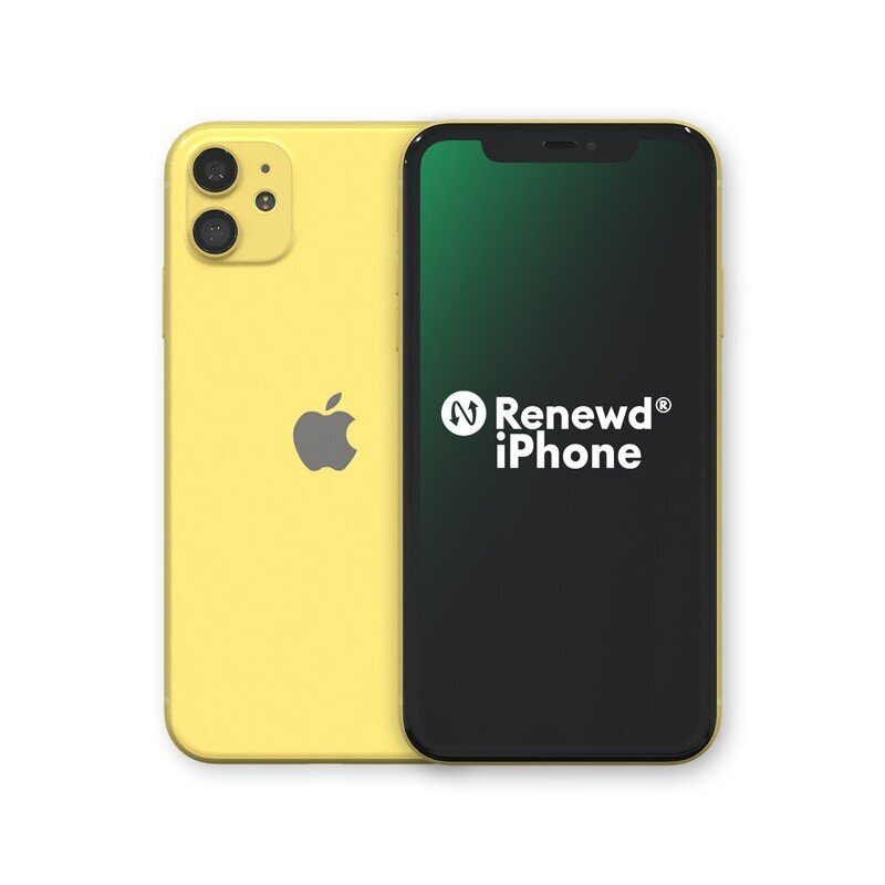 Renewd® Apple iPhone 11 128GB RND-P143128 Yellow hind ja info | Telefonid | kaup24.ee