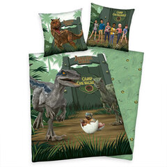 Laste voodipesukomplekt Jurassic World, 140x200, 2 osa hind ja info | Beebide ja laste voodipesu | kaup24.ee