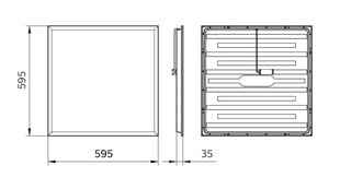 LED панель Philips 600 x 600 мм, 34Вт/4000К цена и информация | Philips Мебель и домашний интерьер | kaup24.ee