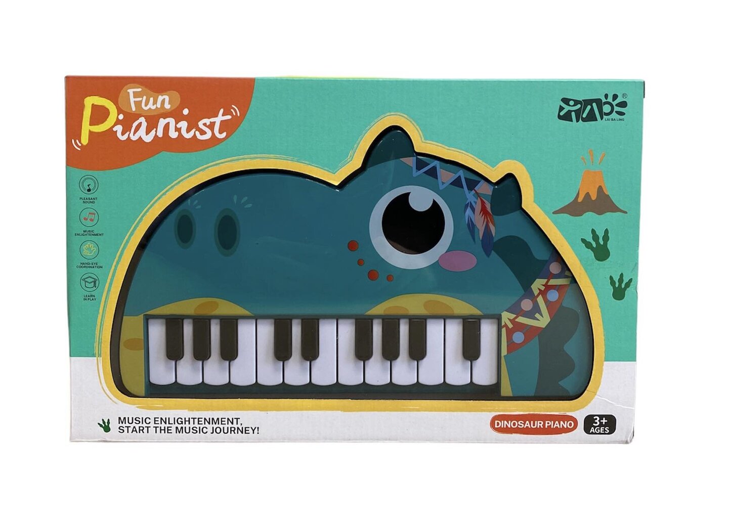 Детское пианино, 22 клавиш, Dinosaur Piano цена | kaup24.ee