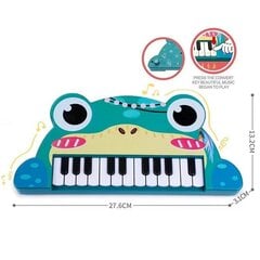 Laste klaver, 22 klahvi, Frog Piano цена и информация | Развивающие игрушки | kaup24.ee