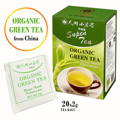Органический китайский зеленый чай в пакетиках, 2 г х 20 шт. цена и информация | Чай | kaup24.ee
