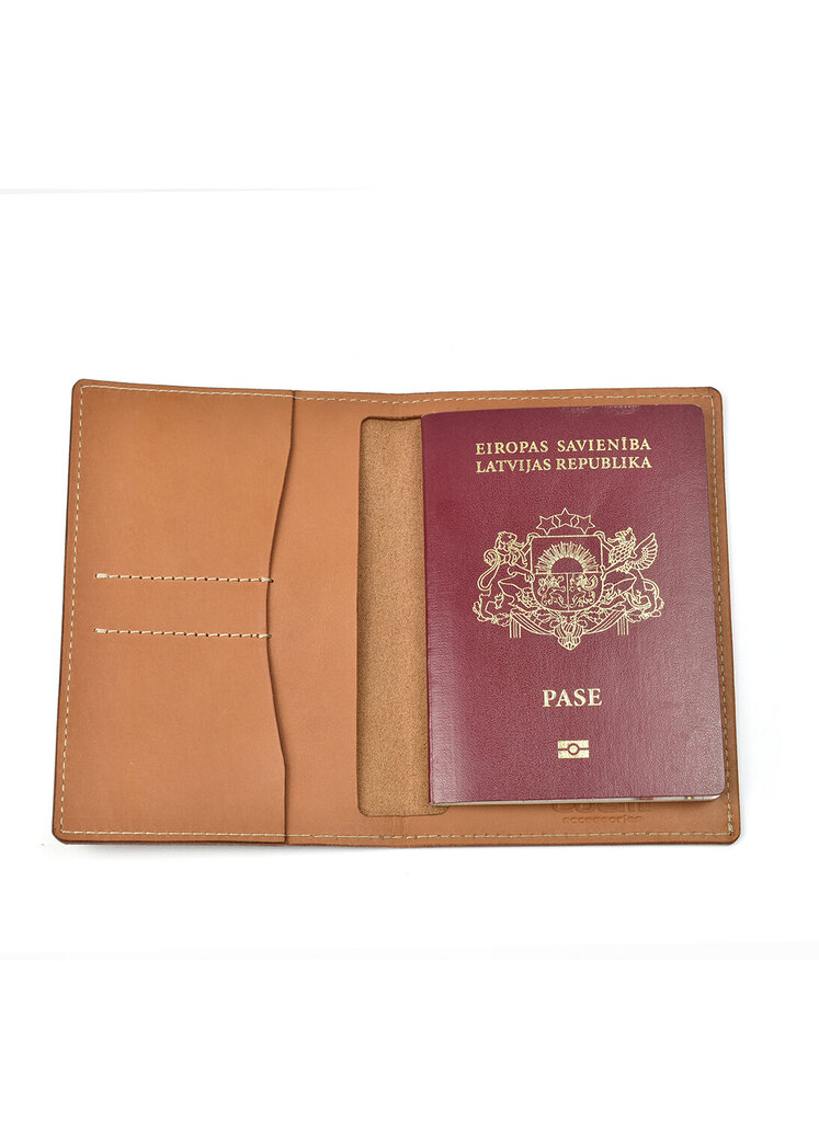 Nahast passiümbris Loemi, hele pruun цена и информация | Meeste rahakotid | kaup24.ee