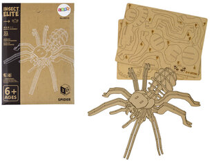 Puidust 3D ämblikupulm "Spider", 31 tk hind ja info | Pusled | kaup24.ee