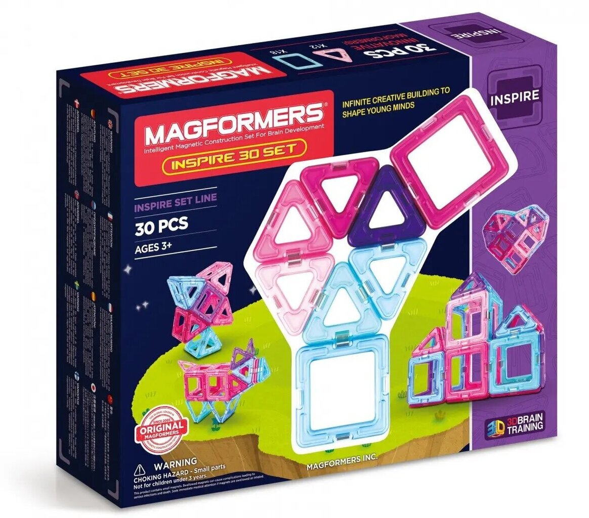 Magnetkonstruktor Magformers Inspire 30 tk hind ja info | Klotsid ja konstruktorid | kaup24.ee