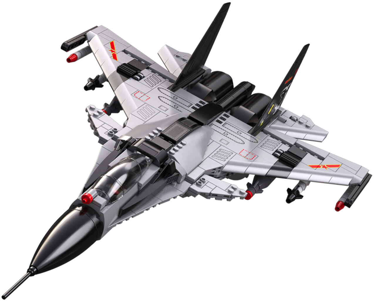 Klotsid CaDA Fighter Jet 48 cm 1010 el. цена и информация | Klotsid ja konstruktorid | kaup24.ee