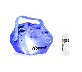 Комплект beamZ B500LED машина для пузырей + beamZ FBL1 жидкость для пузырей 1л цена и информация | Гудки для вечеринки Clown Face (4шт.) | kaup24.ee
