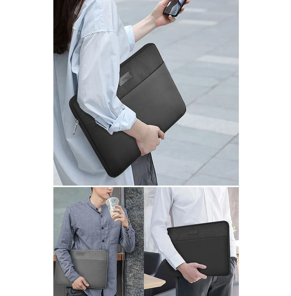 WiWU Minimalist Laptop Sleeve for up to 14" waterproof, grey hind ja info | Arvutikotid | kaup24.ee