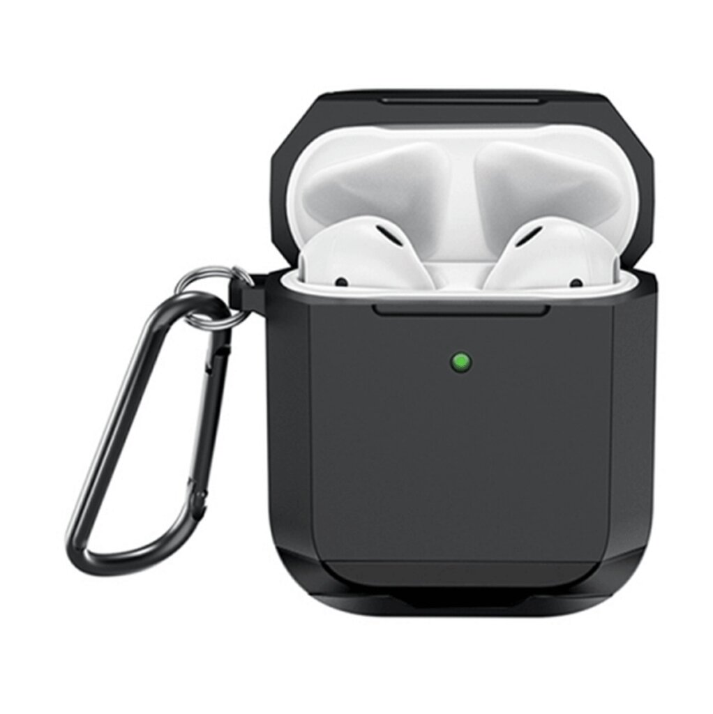 Kõrvaklappide korpus WiWU iShield case Airpods 2 black hind ja info | Kõrvaklappide tarvikud | kaup24.ee