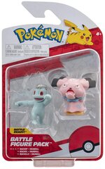 Pokemon Machop и Snubbull Collector's Figurine Battle Figure Pack 2634 цена и информация | Развивающий мелкую моторику - кинетический песок KeyCraft NV215 (80 г) детям от 3+ лет, бежевый | kaup24.ee