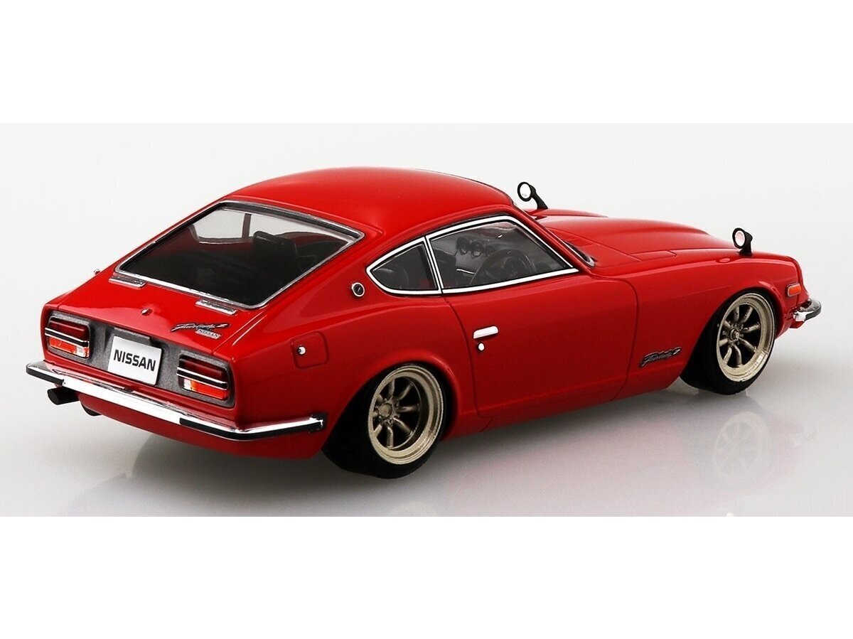 Aoshima - The Snap Kit Nissan S30 Fairlady Z Custom Wheel / Red, 1/32, 06474 hind ja info | Klotsid ja konstruktorid | kaup24.ee