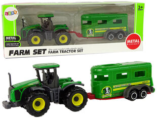 Haagisega traktor Lean Toys hind ja info | Poiste mänguasjad | kaup24.ee