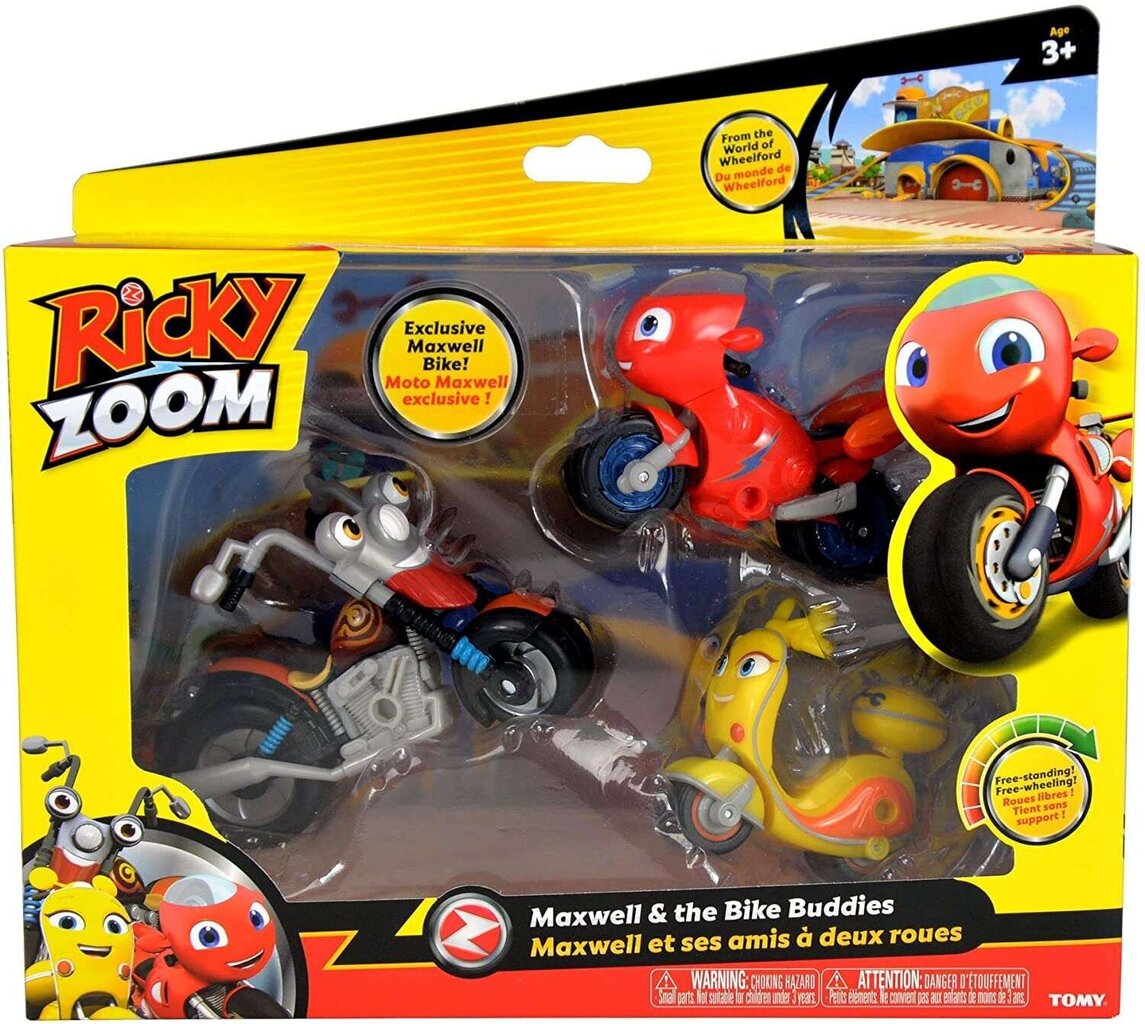 Mootorrattakomplekt Tomy Ricky Zoom hind ja info | Poiste mänguasjad | kaup24.ee