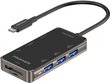 Promate PrimeHub-Mini 8in1 USB-C jaotur HDMI, LAN, SD, 3x USB3.0 цена и информация | USB jagajad, adapterid | kaup24.ee