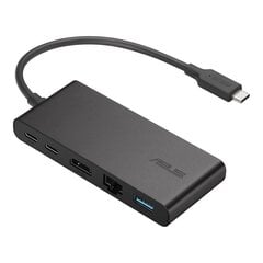 Док-станция ASUS Dual 4K USB-C Проводная USB 3.2 Gen 2 (3.1 Gen 2) Type-C Черный цена и информация | Адаптер Aten Video Splitter 2 port 450MHz | kaup24.ee