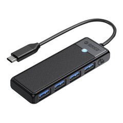 Orico jaotur 4in1 PAPW4A-C3-015-BK цена и информация | Адаптеры и USB-hub | kaup24.ee