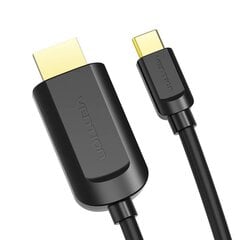 USB-C to HDMI, Vention CGUBG, 1,5m (black) цена и информация | Адаптер Aten Video Splitter 2 port 450MHz | kaup24.ee