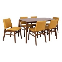 Обеденный комплект Home4You Haydie с 6 стульями цена и информация | Комплекты мебели для столовой | kaup24.ee