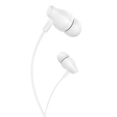 Borofone Earphones BM61 Wanderer with microphone white цена и информация | Наушники | kaup24.ee