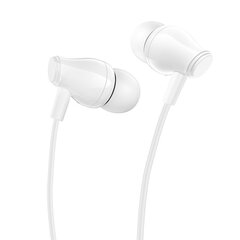 Borofone Earphones BM61 Wanderer with microphone white цена и информация | Наушники | kaup24.ee