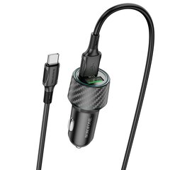 Borofone Car charger BZ21A Brilliant - 2xUSB - QC 3.0 36W black цена и информация | Зарядные устройства для телефонов | kaup24.ee