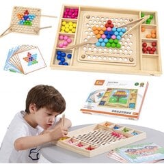 VIGA puidust mängu Montessori pusle, püüdke ja sobitage pallid цена и информация | Развивающие игрушки и игры | kaup24.ee