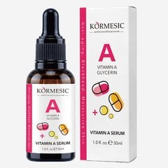 A-vitamiini seerum näole Kormesic, 30 ml цена и информация | Сыворотки для лица, масла | kaup24.ee