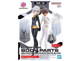 Bandai - 30MS Option Body Parts Arm Parts & Leg Parts [White/Black], 65100 hind ja info | Klotsid ja konstruktorid | kaup24.ee