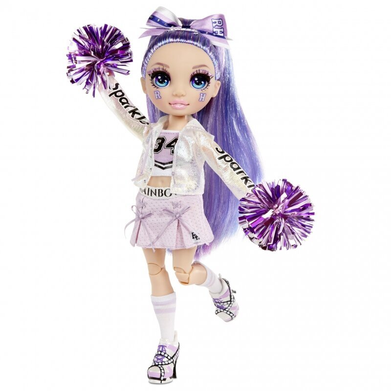 Rainbow High Cheer Doll - Violet Willow Cheerleader Doll hind ja info | Tüdrukute mänguasjad | kaup24.ee