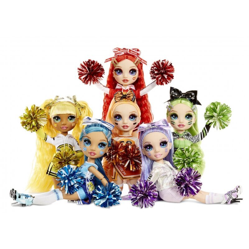 Rainbow High Cheer Doll - Violet Willow Cheerleader Doll hind ja info | Tüdrukute mänguasjad | kaup24.ee