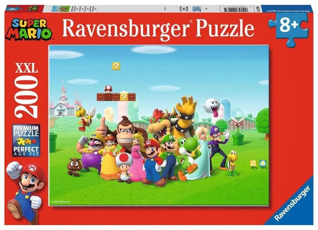 Pusle Ravensburger XXL Super Mario, 200 tk. hind ja info | Pusled | kaup24.ee