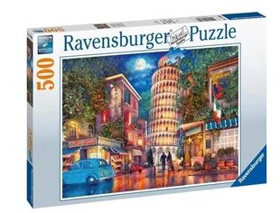 Pusle Ravensburger: Õhtu Pisas, 17380, 500 tk. hind ja info | Pusled | kaup24.ee