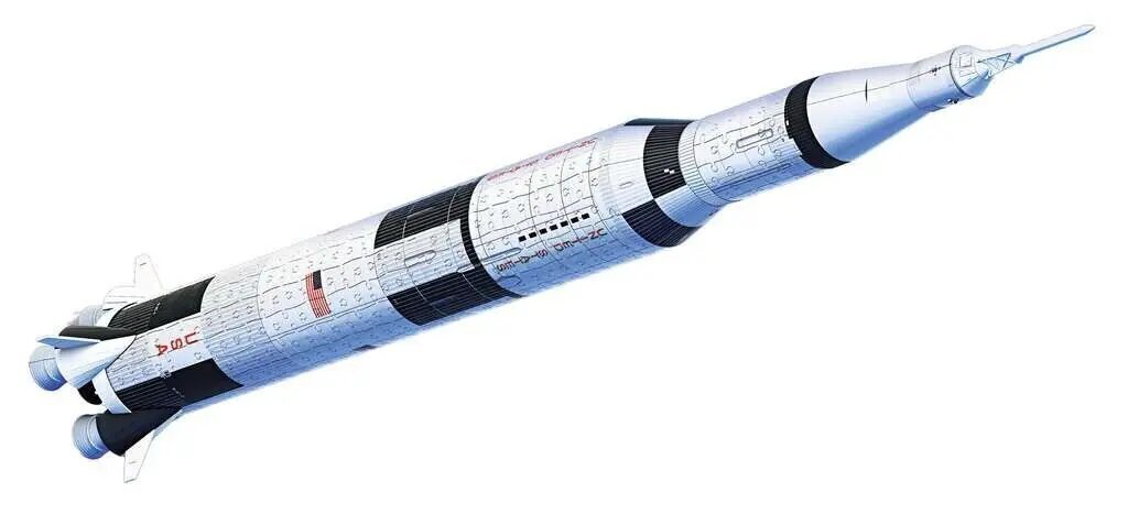 Pusle 3D Ravensburger Apollo Saturn V, 504 tk. hind ja info | Pusled | kaup24.ee