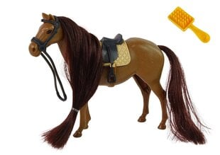Horse Figurine Hobuse harjamine Pruun Mane hind ja info | Tüdrukute mänguasjad | kaup24.ee