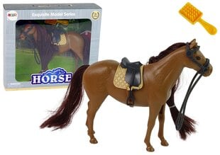 Horse Figurine Hobuse harjamine Pruun Mane hind ja info | Tüdrukute mänguasjad | kaup24.ee