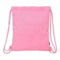 Сумка-рюкзак на веревках Benetton Flamingo pink Розовый (35 x 40 x 1 cm) цена и информация | Школьные рюкзаки, спортивные сумки | kaup24.ee