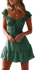 Женское платье YBENLOVER, зеленое цена и информация | Платья | kaup24.ee