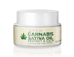 Cannabis Sativa Oil SPF30 увлажняющий крем с маслом конопли, 50ml, Avon цена и информация | Кремы для лица | kaup24.ee