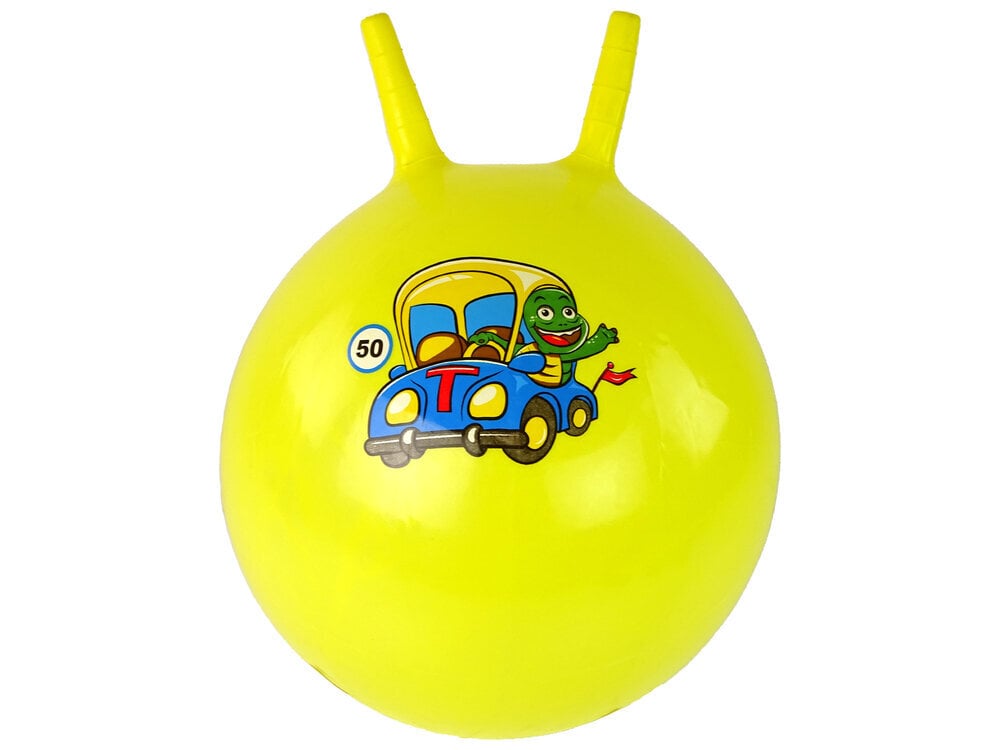 Hüppepall 45 cm, kollane kilpkonnaga цена и информация | Mänguasjad (vesi, rand ja liiv) | kaup24.ee