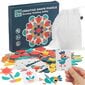 Puidust puzzle Montessori180 tk. цена и информация | Klotsid ja konstruktorid | kaup24.ee