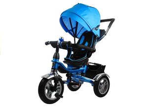 Детский трехколесный велосипед с навесом PRO600, синий цена и информация | Трехколесные велосипеды | kaup24.ee