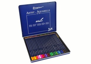 Набор цветных акварельных карандашей, 24 шт. цена и информация | Принадлежности для рисования, лепки | kaup24.ee