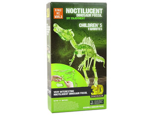 Светящийся скелет динозавра цена и информация | Развивающий мелкую моторику - кинетический песок KeyCraft NV215 (80 г) детям от 3+ лет, бежевый | kaup24.ee
